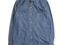 【WEST RIDE/ウエストライド】　WESTERN COWBOY SHIRTS　BLUE USED