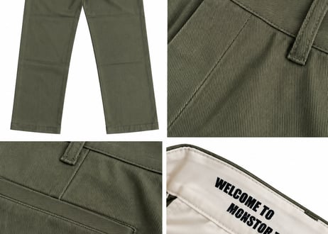 【MONSTOR TIMES/モンストアタイムズ】　CLASSIC PANTS　KHAKI