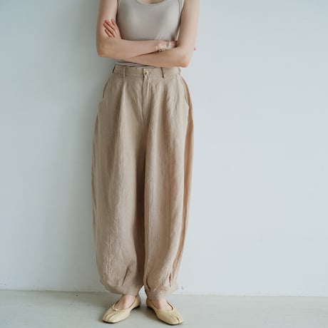 ウォッシュドヘンプ バルーンパンツ