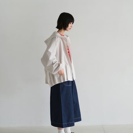 近江晒しコットン　フードジャケット
