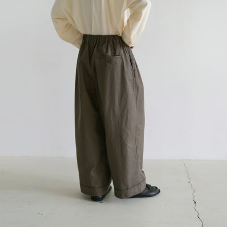 ツイルストレートワイドパンツ