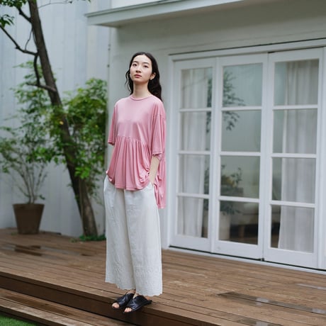 サマーニット　ペプラムTシャツ