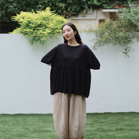 サマーニット　ペプラムTシャツ