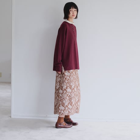 花柄ジャカードスカート