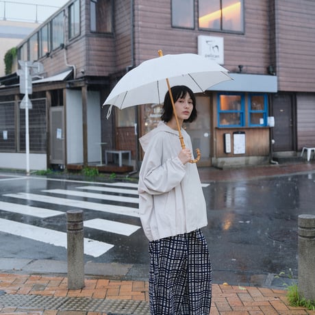近江晒しコットン　フードジャケット