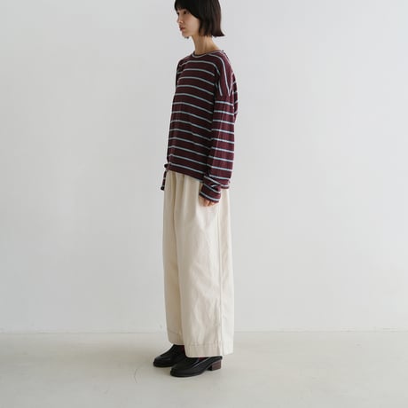 ツイルストレートワイドパンツ