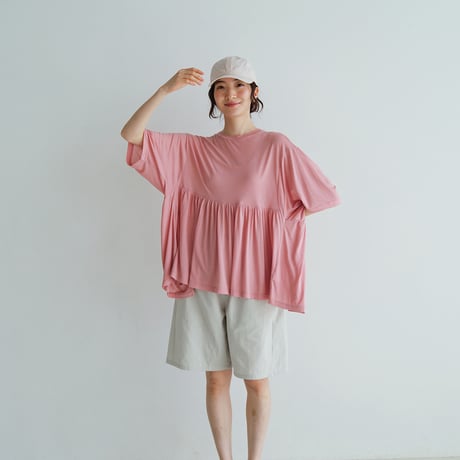サマーニット　ペプラムTシャツ