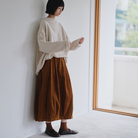 コーデュロイバルーンスカート