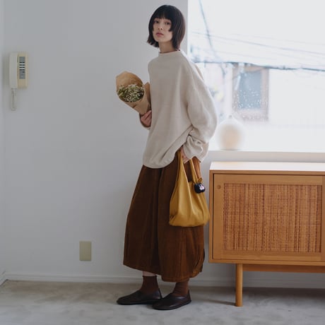 コーデュロイバルーンスカート