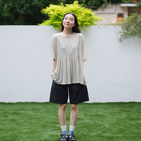 サマーニット　ペプラムTシャツ