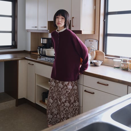 花柄ジャカードスカート