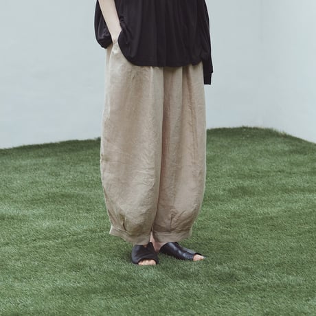 ウォッシュドヘンプ バルーンパンツ