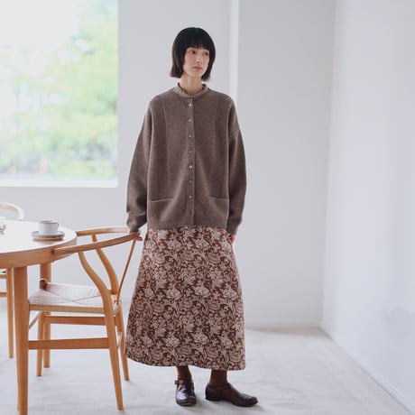 花柄ジャカードスカート