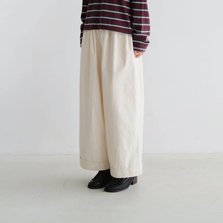 ツイルストレートワイドパンツ
