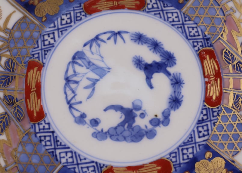 321 錦手 伊万里焼 鳳凰 七寸皿 | あさい骨董店