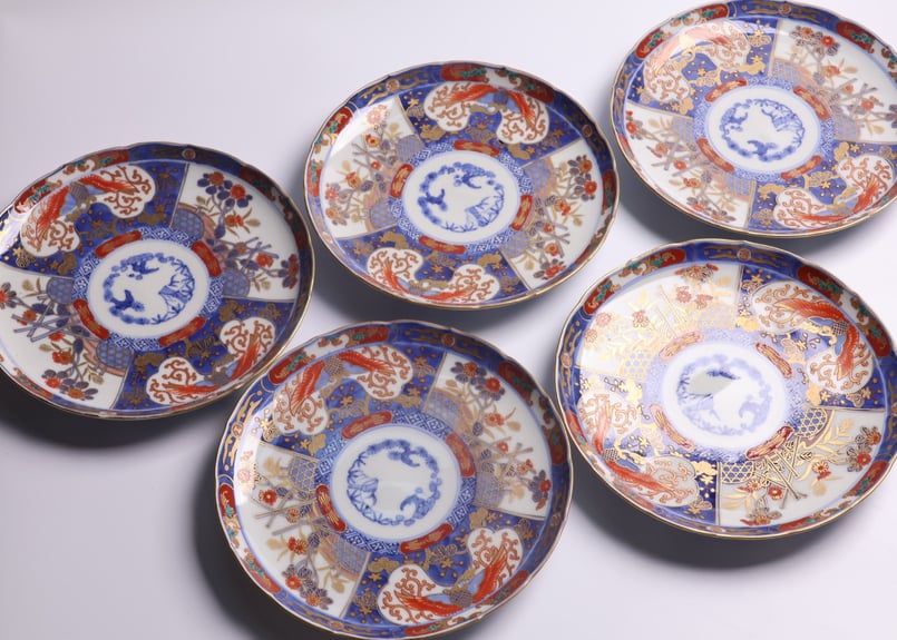 321 錦手 伊万里焼 鳳凰 七寸皿 | あさい骨董店