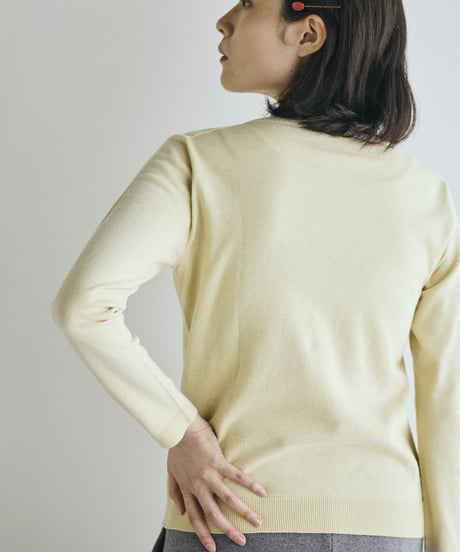 【ladies】ボートネックプルオーバー　うすぐもり（blue gray）