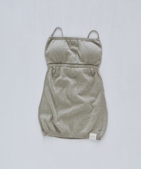 【ladies】ブラキャミソール　あまぐも（khaki gray）