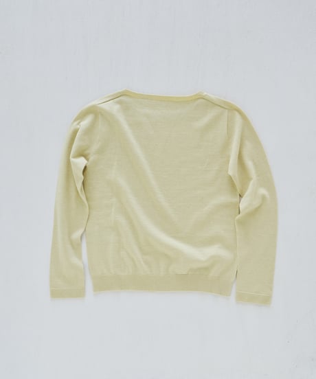【ladies】ボートネックプルオーバー　あさひ（light yellow）
