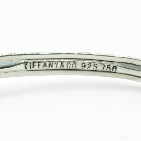 Tiffany & Co. Hook & Eye Bangle Bracelet, Sterling Silver & 18K Gold