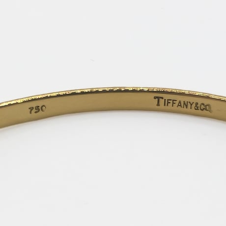 ティファニー フック&アイ フラット バングル K18 ヴィンテージ｜Tiffany & Co. 18K Hook & Eye Flat Bangle