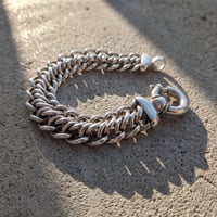 Tiffany & Co. Sterling Silver Heavy Double Curb Link Bracelet (Italy)