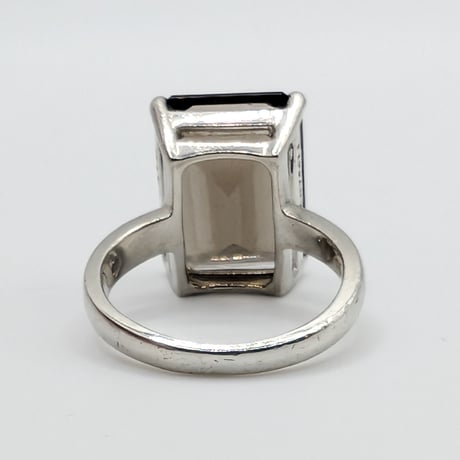 【14号】ティファニー スパークラー カクテルリング スモーキークォーツ シルバー ヴィンテージ｜Tiffany & Co. Sparklers Smoky Quartz Ring, Silver