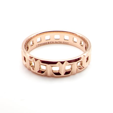 【20号】ティファニー T トゥルー ワイド リング K18RG｜Tiffany & Co. T True Wide Ring, 18K Rose Gold