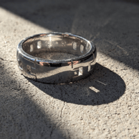 HERMÈS 18K White Gold Hercules Ring #50