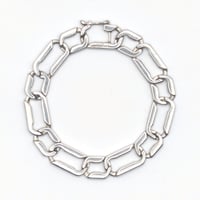 ティファニー レクタングルリンク ブレスレット シルバー ヴィンテージ イタリア製｜Tiffany & Co. Rectangle Link Bracelet, Sterling Silver