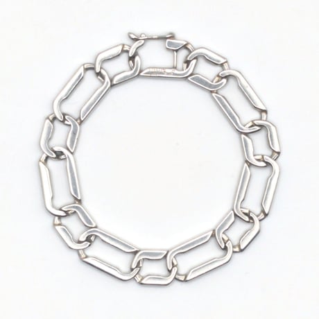 ティファニー レクタングルリンク ブレスレット シルバー ヴィンテージ イタリア製｜Tiffany & Co. Rectangle Link Bracelet, Sterling Silver