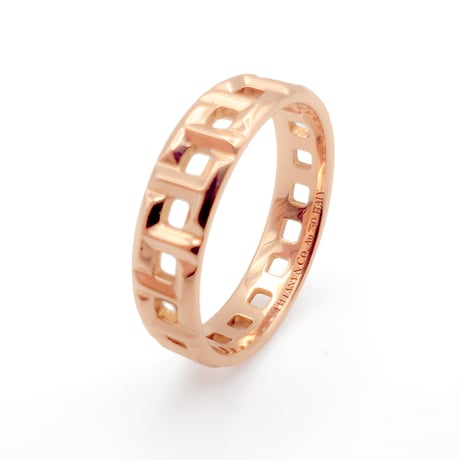 【20号】ティファニー T トゥルー ワイド リング K18RG｜Tiffany & Co. T True Wide Ring, 18K Rose Gold