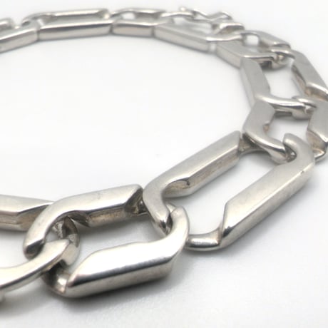 ティファニー レクタングルリンク ブレスレット シルバー ヴィンテージ イタリア製｜Tiffany & Co. Rectangle Link Bracelet, Sterling Silver