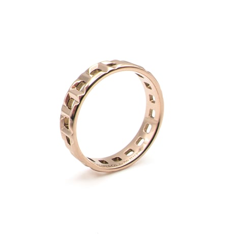 【20号】ティファニー T トゥルー ワイド リング K18RG｜Tiffany & Co. T True Wide Ring, 18K Rose Gold