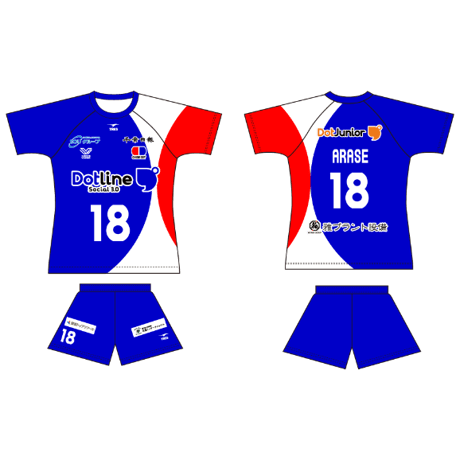#18 荒瀬好則 2026-27シーズン　オーセンティックユニフォーム（1st BLUE）※2次販売※