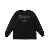 [HIDEANDSEEK]Calligraphy L/S Tee/BLK