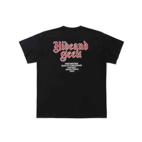 [HIDEANDSEEK]Pocket S/S Tee(26aw)/ BLK×Red