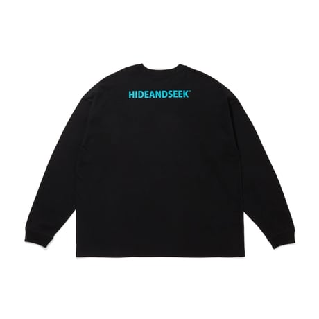 [HIDEANDSEEK]Burn L/S Tee/BLK×Green