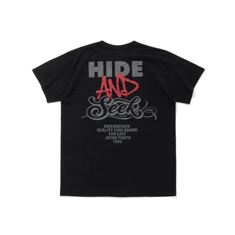 [HIDEANDSEEK]AND S/S Tee/BLK