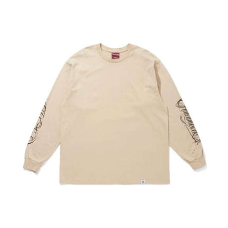 [HIDEANDSEEK]Calligraphy L/S Tee/Beige
