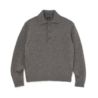[RATS]POLO KNIT L/S /BROWN