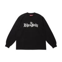 "HideandSeek × Toru Nishiura" The H&S L/S Tee/BLK