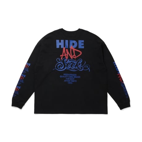 [HIDEANDSEEK]AND L/S Tee/ BLK×NVY