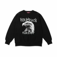 [HIDEANDSEEK]Eagle Sweat Shirt(26aw)/BLK×GRY