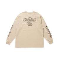 [HIDEANDSEEK]Calligraphy L/S Tee/Beige