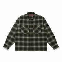 [HIDEANDSEEK] Wool Ombre Check L/S Shirt(26aw)/OD