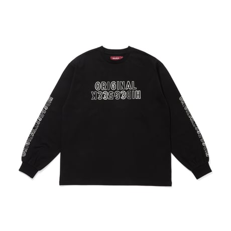 "HideandSeek × Toru Nishiura" Original L/S Tee/BLK