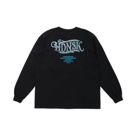 [HIDEANDSEEK]X-Logo L/S Tee/BLK