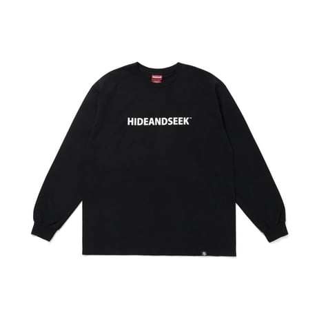 [HIDEANDSEEK]X-Logo L/S Tee/BLK