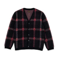 [RATS]MOHAIR CHECK CARDIGAN